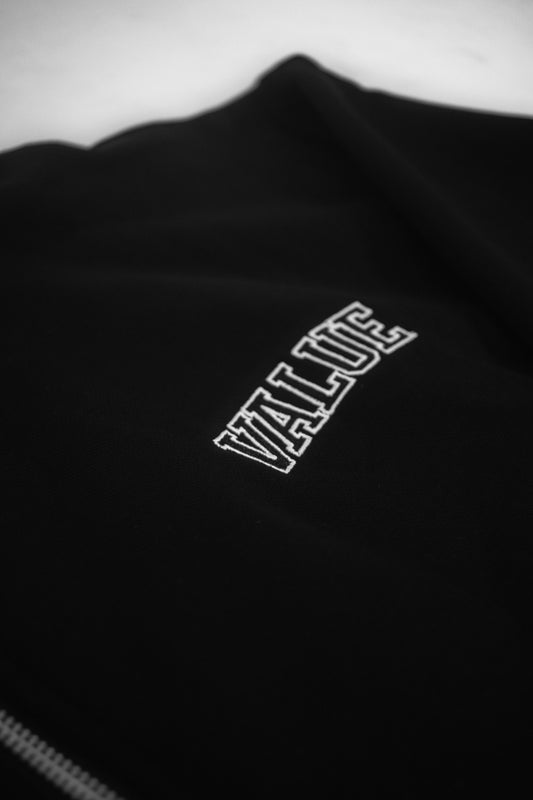 Black Value Zip-Up