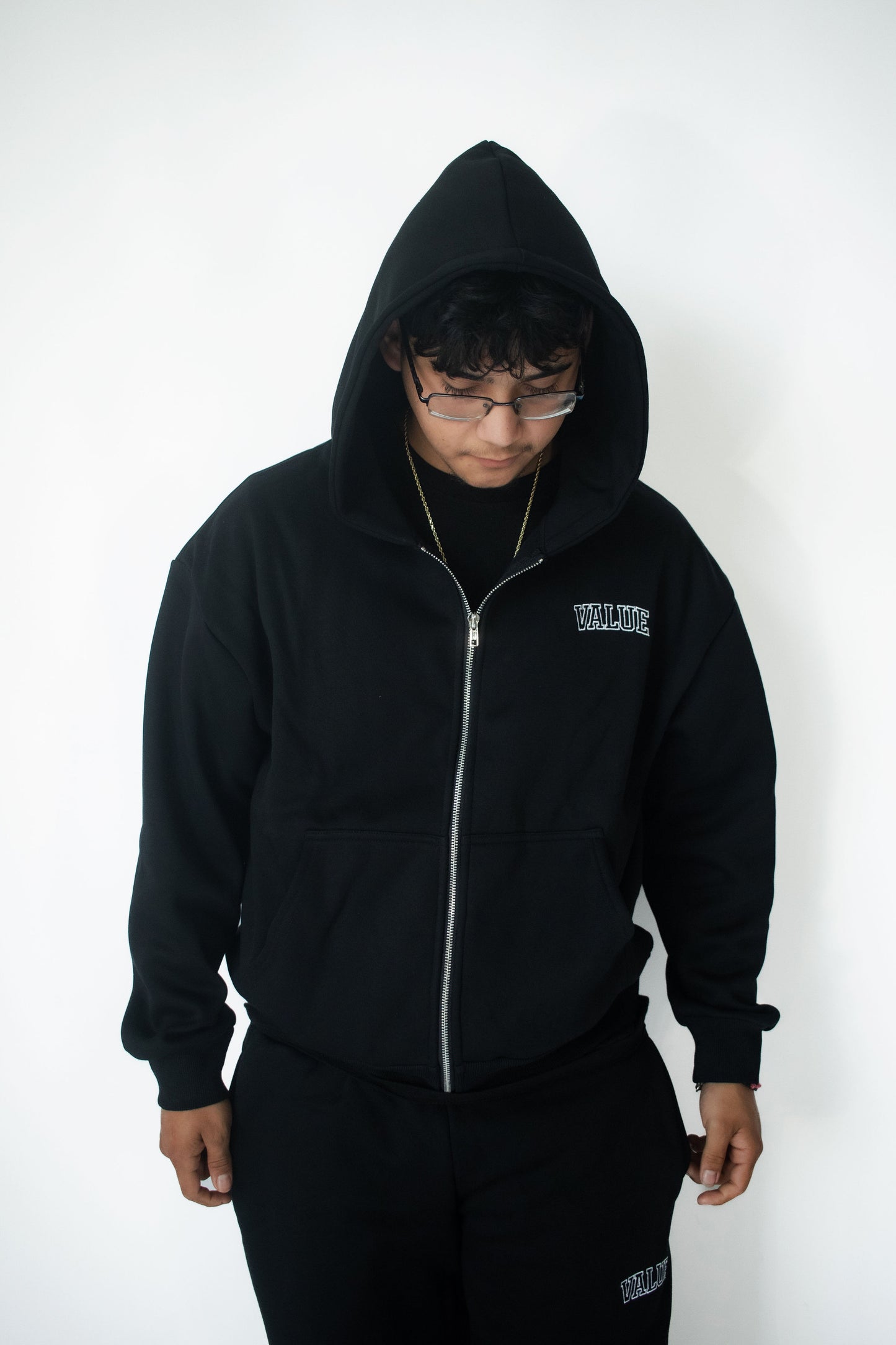 Black Value Zip-Up