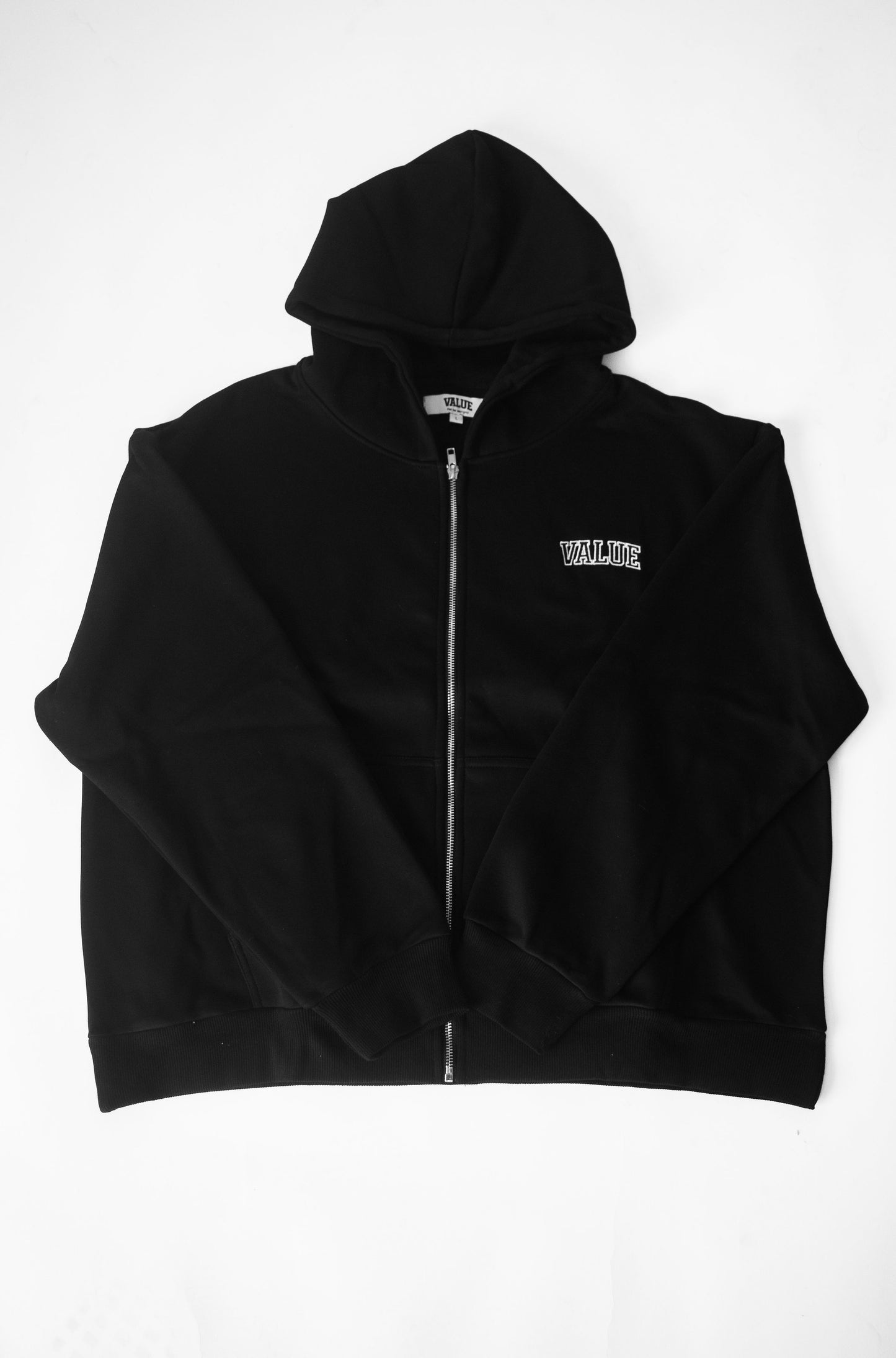 Black Value Zip-Up